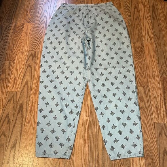 80’s 90’s Cherokee Printed Mom Jeans, High Waisted Vintage Baggies, Pleated, 14 - Picture 7 of 7